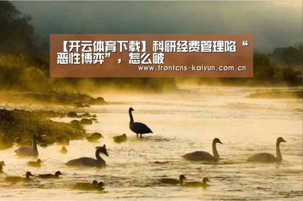 【开云体育下载】科研经费管理陷“恶性博弈”,怎么破(图4) 开云APP