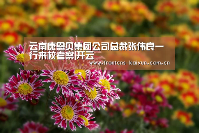 云南康恩贝集团公司总裁张伟良一行来校考察|开云(图3) 开云体育入口